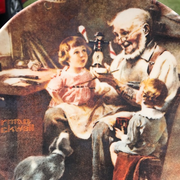 Norman Rockwell Plate - Picture 2 of 3